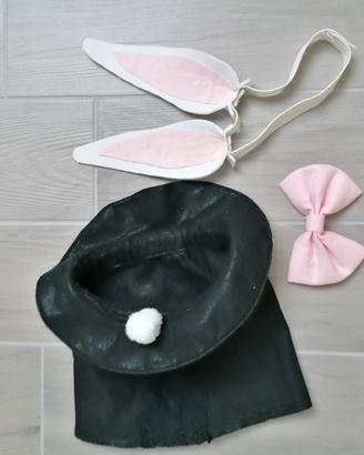 costume carnevale coniglietto dal cilindro 
