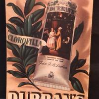 Stampa Pubblicita' dentifricio Durban's del 1953