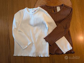 Maglie Bimba Costine Prénatal e H&M - 24 m