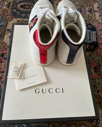 Gucci Ace High Top Bee Originali – Tg. 42 (UK 8)