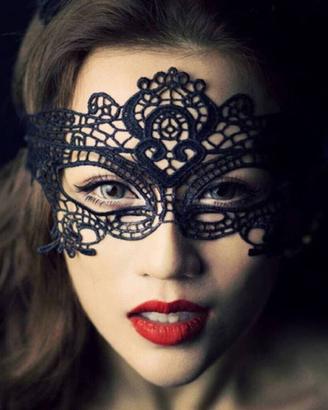 Maschera mascherina sexy veneziana in pizzo 