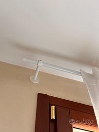 5 bastoni tende con staffe e terminali