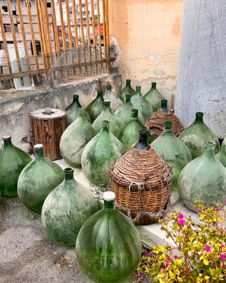 Damigiane d’epoca produzione industriale
