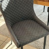 4 Sedie PEBRINGE grigio/nero (JYSK)