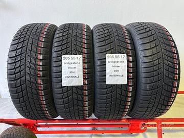 4 gomme 205 55 17 Bridgestone invernale