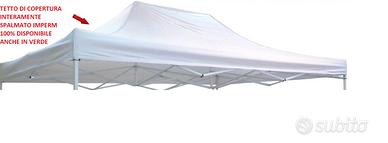 TETTO RICAMBIO GAZEBO richiudibile 3x4,5mt tessuto