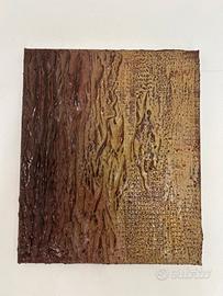 Quadro astratto materico moderno stucco e acrilico