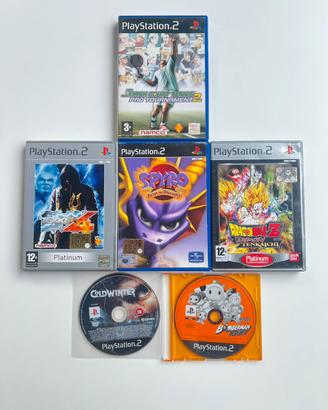 Lotto 6 giochi ps2 dragon ball z spyro tekken