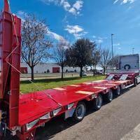 Semirimorchio ribassato 4 assi con rampe