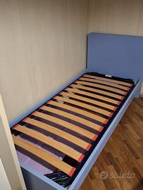 Letto singolo con rete a doghe