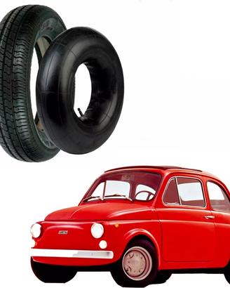 4 X Pneumatici + 4 camere 125 80 R12 FIAT 500 TBL 