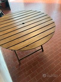 Tavolino legno da giardino o balcone