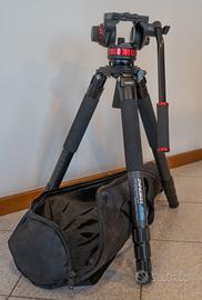 Treppiede INNOREL in carbonio con testa MANFROTTO