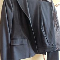 Completo giacca e pantalone gessato donna 
