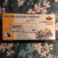 Macchina da cucire portatile elettrica