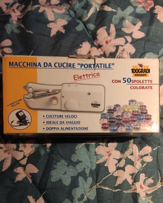 Macchina da cucire portatile elettrica