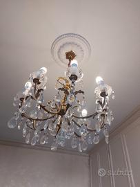 Lampadario vintage 8 luci RITIRO SU ROMA 