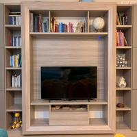 parete attrezzata contenitiva libreria