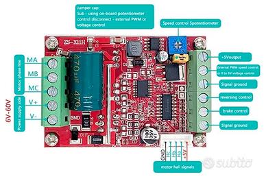 Modulo driver per motori DC brushless (BLDC)