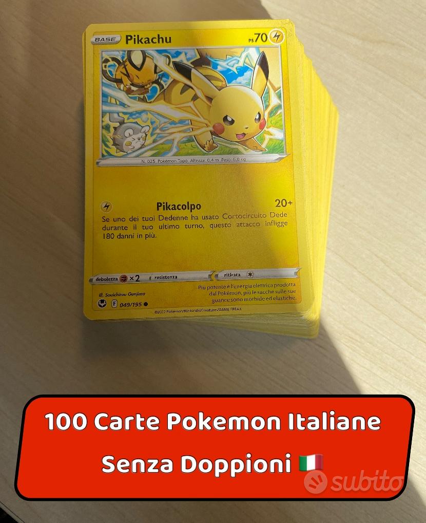 100 carte pokemon senza doppioni originali - Collezionismo In vendita a  Lucca