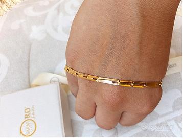 Bracciale oro 3 colorazioni 18k