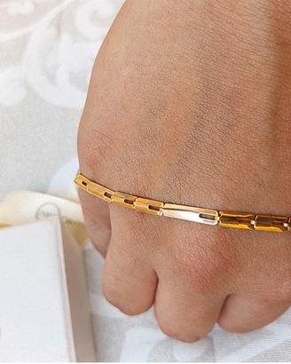 Bracciale oro 3 colorazioni 18k