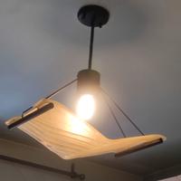 Lampadario cristallo e acciaio