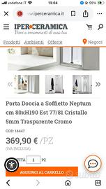 Porta doccia a soffietto Iperceramica Neptum80x190