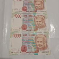 Banconote 1.000 Lire Montessori