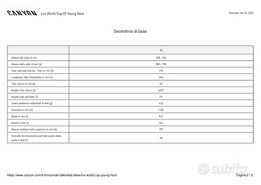 MTB CANYON LUX TAGLIA XS FULL IN CARBONIO