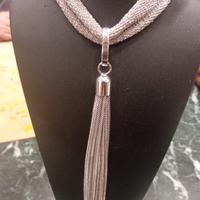 Collier Argento sciarpa