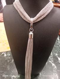 Collier Argento sciarpa