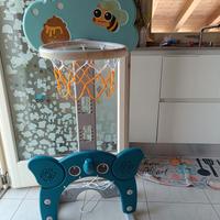 Canestro regolabile+porta da calcio  per bambini 