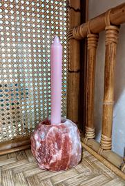 Portacandele Sale Rosa Himalaya