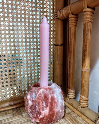 Portacandele Sale Rosa Himalaya