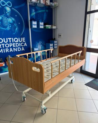 Letto Elettrico Ortopedico con Sponde e Ruote