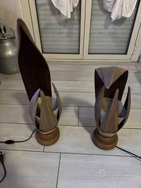 Lampade da tavolo Abat Jour in foglie di banano