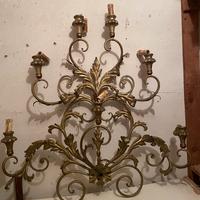 Plafoniera antica in bronzo