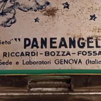 VECCHIA SCATOLA IN LATTA PANE DEGLI ANGELI VINTAGE