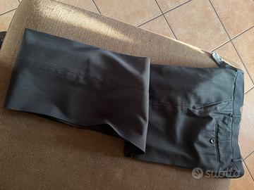 Pantaloni eleganti blu rigati taglia 50 Sovrani