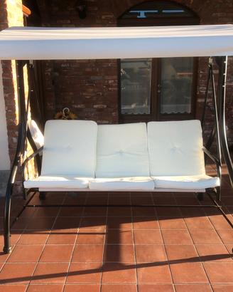 Dondolo da giardino 3 posti