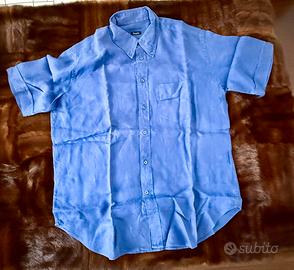 Camicia a maniche corte in lino