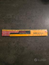 Pile Batterie Kodak A A A 30 Pack nuove sigillate