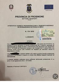 Gestore/preposto trasporto merci