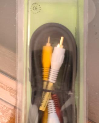 cavo audio/video con connettori Jack da 3.5mm e RC