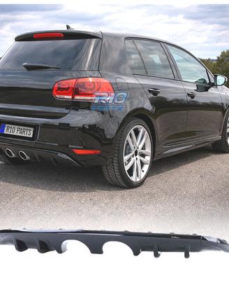 DIFFUSORE VOLKSWAGEN VW GOLF MK6 08-12 NERO LUCIDO