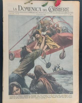 La Domenica del Corriere 8 novembre 1953 Alluvione