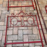 3 testate da letto in ferro battuto