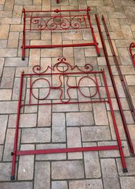 3 testate da letto in ferro battuto