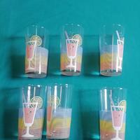 set bicchieri vetro 